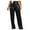 Black, variant on Buigttklop Pants for Women 2024 Women High Waisted Elastic and Glossy Surface Versatile Temperament Pants