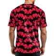 thumbnail image 7 of Halloween Shirts for Men Short Sleeve Round Neck Pumpkin Bat Print Pullovers Causal Loose Funny Tees, 3XL, 7 of 7