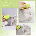 thumbnail image 2 of 3 in 1 Cat Mist Brush,Cat Comb for Massage, Self Cleaning Cat Brush with Water, Rechargeable Silicone Dog Cold Steam Brush, Cat Bath Brush Eliminates Flying and Tangled Hair Cat Grooming Comb(Green), 2 of 6