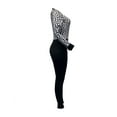 thumbnail image 3 of LovelyWholesale Long Sleeve Round Neck Round Neck Geometric Print Women's Jumpsuit, 3 of 5