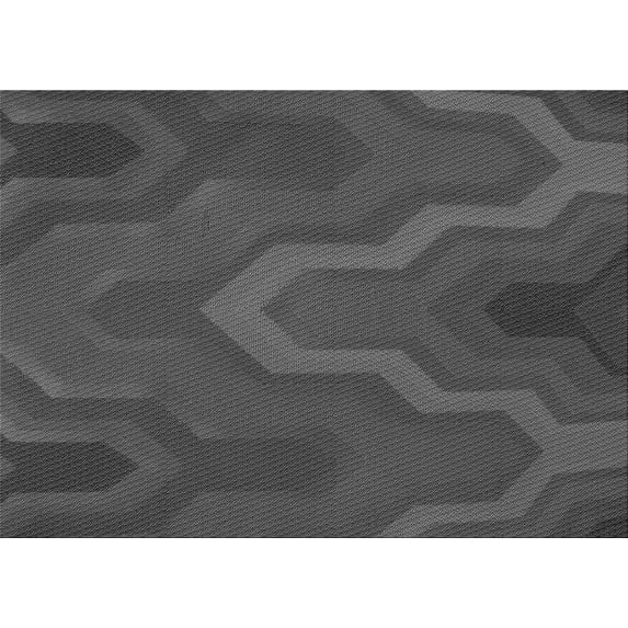 Ahgly Company Indoor Rectangle Patterned Smokey Gray Area Rugs, 2' x 4'