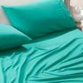 thumbnail image 2 of ESCA Aqua Bed Sheets Set - OEKO-TEX Certified, 4-Piece Set (Flat Sheet, Fitted Sheet, Pillowcases) Queen Size, 2 of 6