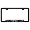 thumbnail image 1 of Cadilac ATS-V Laser Etched Logo Cut-Out License Plate Frame (Black), 1 of 3