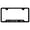 Black, variant on Cadilac ATS-V Laser Etched Logo Cut-Out License Plate Frame (Chrome)