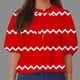 thumbnail image 1 of Fiudx Ropa de Mujer Top de Camiseta con Cuello Redondo y Manga Farol Plisada con Lazo para Mujer, 1 of 5