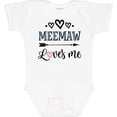 thumbnail image 3 of Inktastic My Meemaw Loves Me Girls Girls Baby Bodysuit, 3 of 5