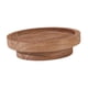thumbnail image 4 of Bandeja redonda de madera para servir, centro de mesa, plato de frutas, bandeja decorativa para café. Marrón claro, 4 of 9