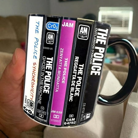 

The Police Albums Cassette Retro Collection Accent Mug Gift For Fan Music Cup