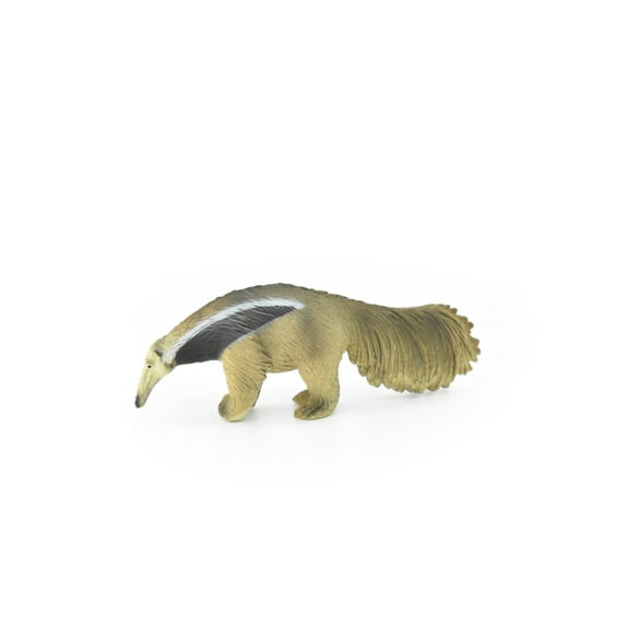 Anteater Toy, Giant, Vermilingua, Very Realistic Rubber Figure, Model, Educational, Animal, Hand Painted Figurines, 4" CH087 BB83