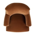 thumbnail image 3 of Jennifer Taylor Home Eloise 30" Pleated Sock Arm Accent Armchair, Burnt Orange Performance Velvet, 3 of 10