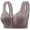 Dark Gray, variant on fheaev Front Closure Bras For Women Post Surgery Brassiere Plus Size Full Coverage No Underwire Comfort Wireless Snap Closing Bra Convenient Everyday Bra Front Button Bras Front Buckle Corset Bra