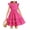 Rose Red, variant on Arshiner Girls Dresses Flutter Sleeve A-Line Sundress Casual Summer Tiered Swing Midi Pocket Dress