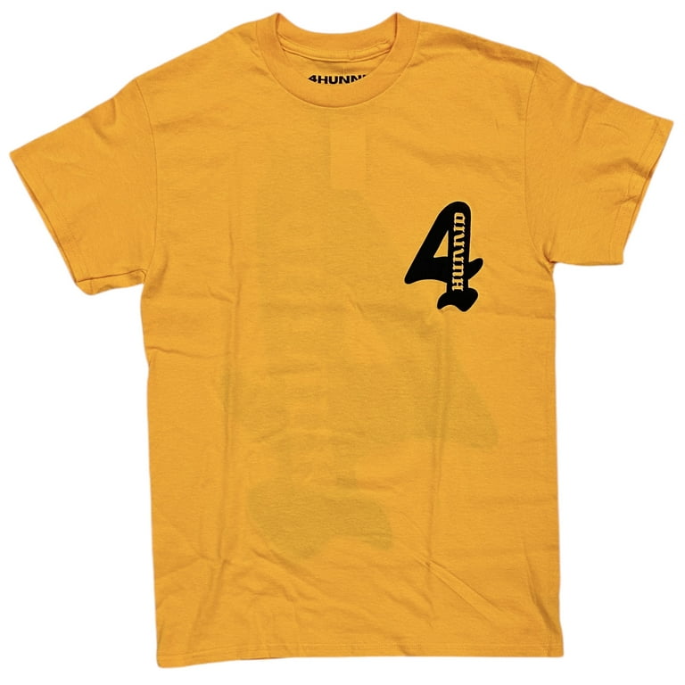 4Hunnid YG Men's T-Shirt Cupid Short Sleeve Crewneck Tee (Medium