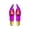 Purple, variant on Orange / Purple / Red/ Clear C7 (CA10) Flicker Flame String Light Bulbs (2-Pack)