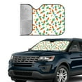 thumbnail image 3 of Kdxio Cute Carrot Print Front Windshield Sun Shade,Folding Auto Sunshade for Car Truck SUV-Medium, 3 of 7