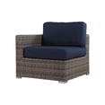thumbnail image 2 of Living Source International Wicker/Rattan 4 - Person Seating Group with Sunbrella Cushions Navy Blue, 2 of 5