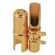 thumbnail image 2 of Boquilla de saxofón tenor 7# chapada en oro con tapa, 2 of 5