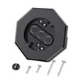 thumbnail image 2 of HILABEE Siding Mounting Block Outdoor Mounting Plate Kit Siding Light Mounting Block Black, 2 of 9