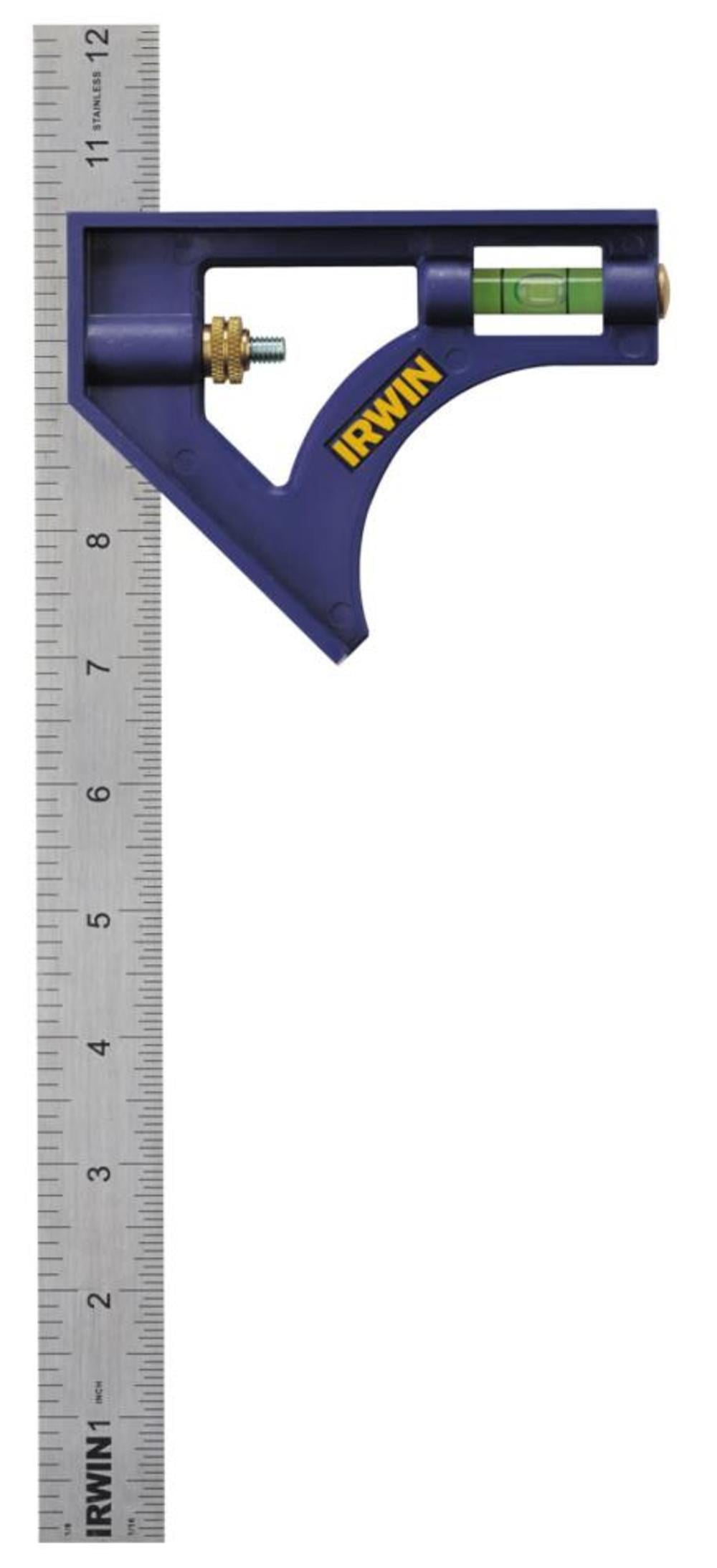Johnson Level & Tool 400EM 12-Inch English/Metric Metal Combination Square 