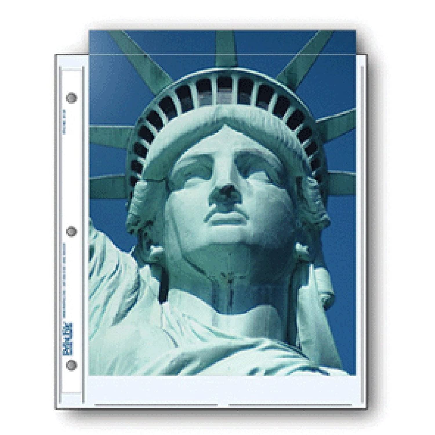 Clear File 25 Pack #710025B #71B Holds Two 8.5 x 11 Prints Archival Plus Oversize Print Page 
