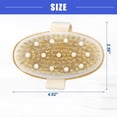 thumbnail image 4 of Vocoste 1 Pcs Bath Brush, Back Scrubber Wood for Wet or Dry Brushing for Shower, Brown, 4.9 Inches, 4 of 7