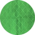 thumbnail image 1 of Ahgly Company Indoor Round Oriental Green Industrial Area Rugs, 5' Round, 1 of 4