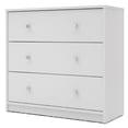 thumbnail image 2 of Tvilum Canada 3-Piece Set with 2 1-Drawer Nightstands and Chest in White, 2 of 19