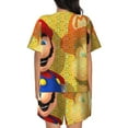 thumbnail image 3 of Lsque Mario Women's Short-Sleeved Pajama Set - 2 Piece Soft and Lightweight Sleepwear Set-4X-Large, 3 of 9