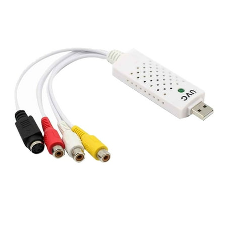 - USB Video Converter Adapter Video Audio Capture Card Edit Acquisition for Camcorder DVD PC Plug and Play