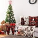 thumbnail image 2 of Juego de almohada de Navidad , funda de almohada de lino rústico para festividades, rojo y blanco, sillón, decoración de Navidad de(Yx1109 - 1)(18 pulgadas), 2 of 5