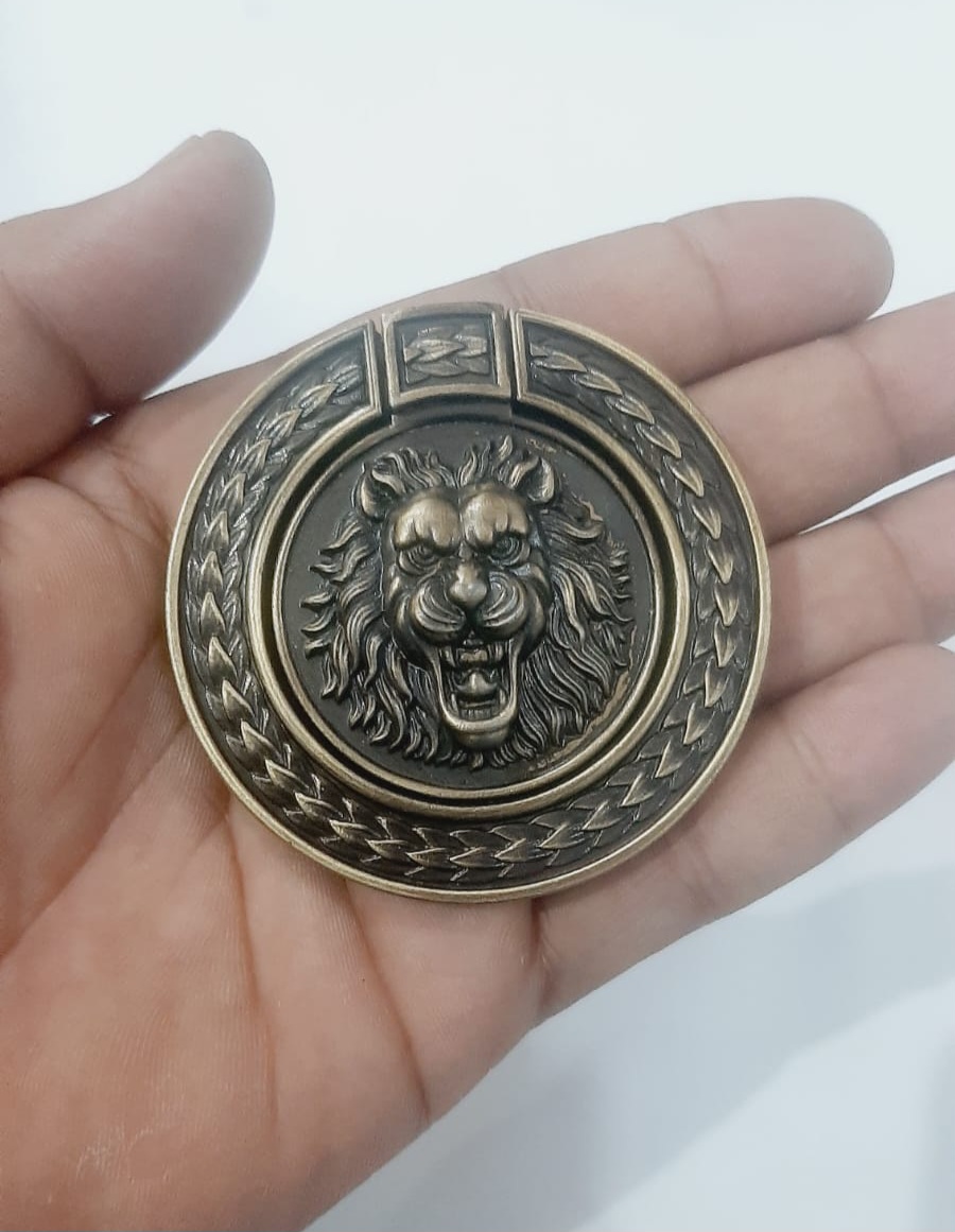 Antique Lion Head Door Knocker Drawer Knob | Vintage Cabinet Pull Iron Wardrobe & Dressing Knob Hardware For Home Decor