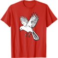 thumbnail image 1 of Flying White Bird Pigeon Dove Animal Bird Hunting for Prey T-Shirt, 1 of 1