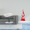 thumbnail image 2 of Bandeja organizadora rectangular nórdica y estatua abstracta de fuego, figura de resina con llama, escultura moderna para comedor, oficina, hogar, dor, 2 of 8