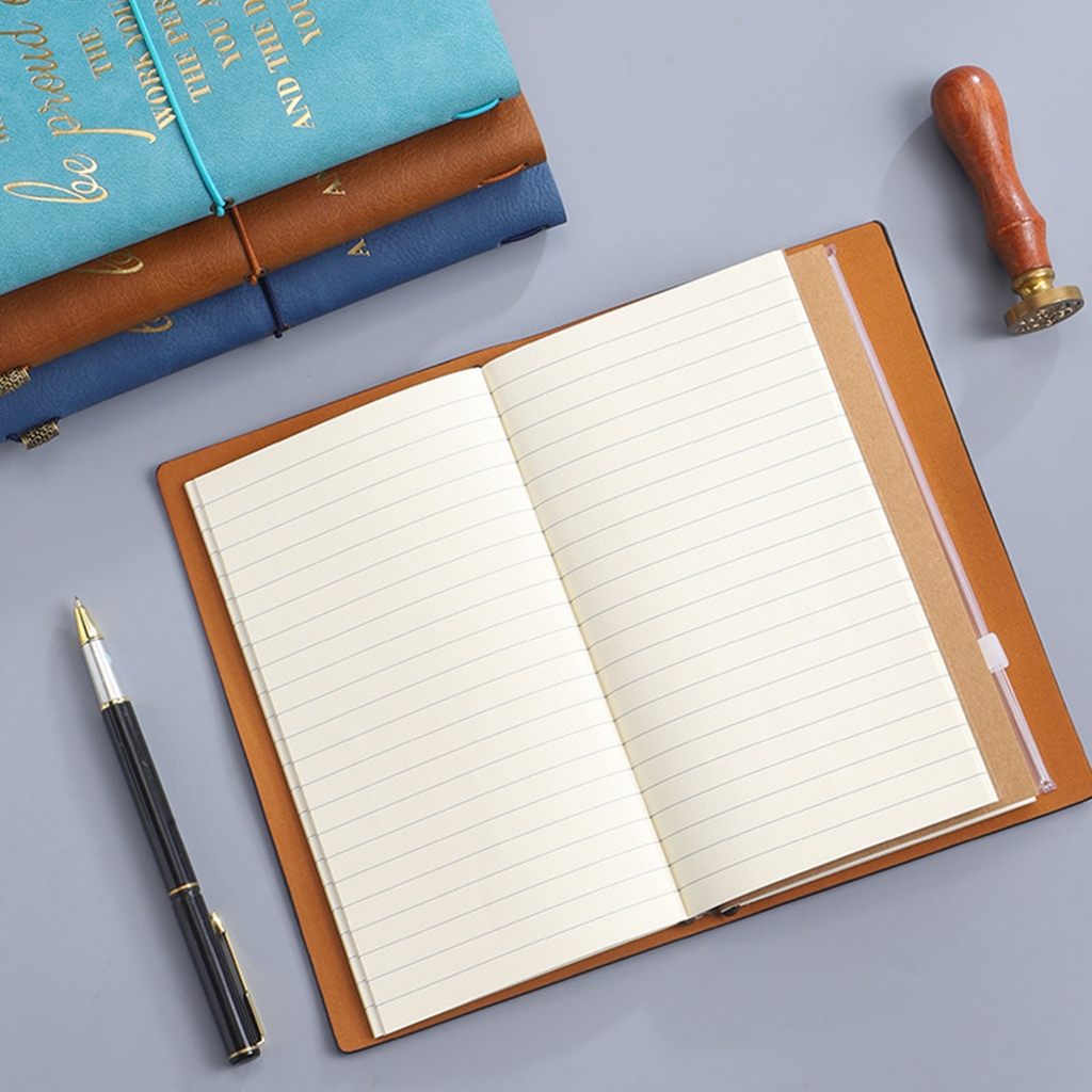 A6 Business Notebook Creative Notebook Meeting Notepad PU Cover Journal Notebook