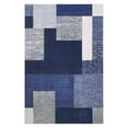 thumbnail image 2 of Assile Modern Geometric Pattern Area Rug Stain Resistant Rugs for Living Room Bedroom and Dining Room Playroom, Navy Blue, 8 x 10 feet, 2 of 7