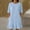 Light Blue, variant on Dresses for Women Jerdar Women's Waffle Knit Peplum Dress Dropped Waist Ruffle Hem Oversized Fit Dress Crew Neck Casual Dress with Pockets S