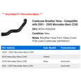 thumbnail image 2 of Crankcase Breather Hose - Compatible with 2001 - 2005 Mercedes-Benz C240 2002 2003 2004, 2 of 2