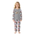 thumbnail image 3 of Halloween Family Pajamas Set Long Sleeve Crew Neck, Soft Matching Halloween Pajamas with Ghost Pumpkin Bow Print, Cute Family Halloween Pajama Set Sleepwear, 3 of 7