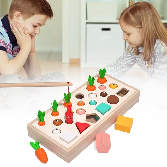 Niños que atrapan Clasificación interactiva entre famiia arrojar Zanahoria Juguete para niños perfke juegos de tirar zanahorias