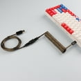thumbnail image 4 of Spiral Cable Clock Spring Mechanical Keyboard Cable USB Charging Type C Braided Spiral Coiled Extension Portable Cable, 4 of 5