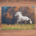 thumbnail image 5 of Ambesonne Animal Jigsaw Puzzle Durable Cardboard, Andalusian Horse Dusk, 1000 pcs, White Orange Green, 5 of 5