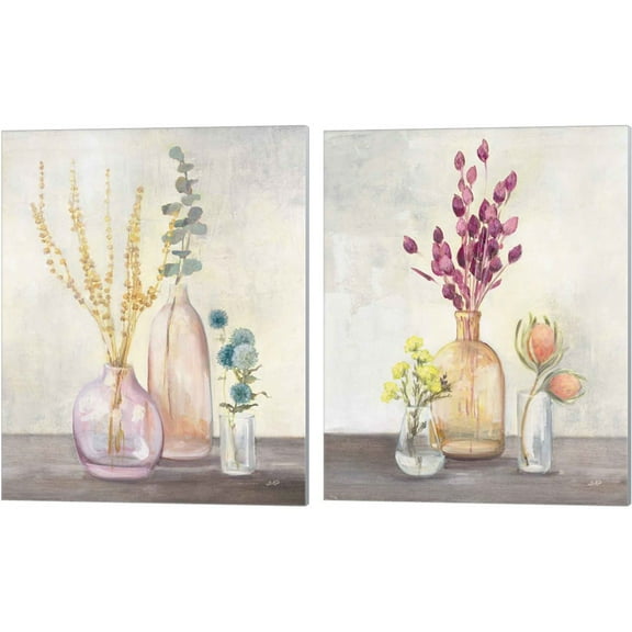 Great Art Now Autumn Greenhouse by Julia Purinton 2 Piece Canvas Art Set Each 12"W x 15"H