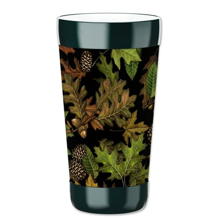 

Mugzie 16-Ounce Tumbler Drink Cup with Removable Insulated Wetsuit Cover - Fall Leaves