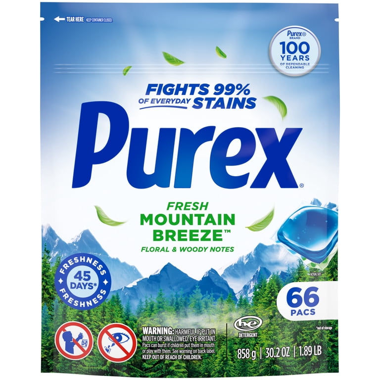 Fresh Mountain Breeze Laundry Detergent Pacs, 66 Count photo 1