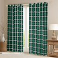 thumbnail image 2 of Homewish Minimalist Plaid Stripes Blackout Curtains Set of 2 (52x84 Each) For Female Men Adults,Green Grey Window Curtains,Abstract Geometric Curtains and Drapes,Luxury Bedroom Decor, 2 of 6