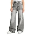 thumbnail image 2 of Tiijoy Teen Girls Baggy Jeans Casual High Waisted Straight Leg Denim Pants, Sizes 1-16, 2 of 5