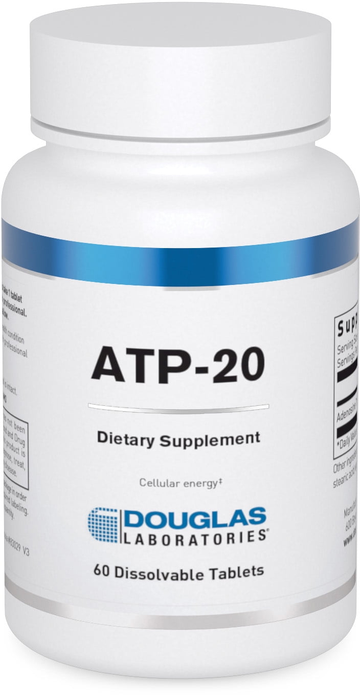 Douglas Laboratories Atp 20 Sublingual Adenosine Triphosphate Dissolvable Tablet For Cellular Energy Support 60 Tablets Walmart Com