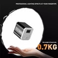 thumbnail image 6 of Zmisner E60Bi Handheld LED Video Light, Portable LED Continous Light, 6800K 45700Lux CRI95+ TLCI95+ Studio Daylight Bright Light, 9 Lighting Effects Support Remote Control, 6 of 12