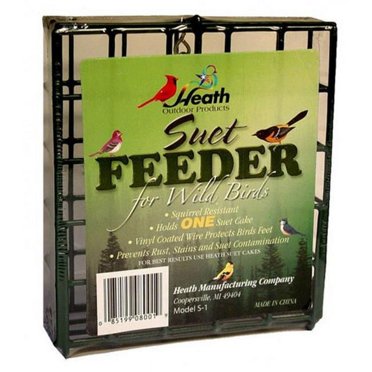 Heath S-1-8 Single Hanging Suet Feeder, Metal