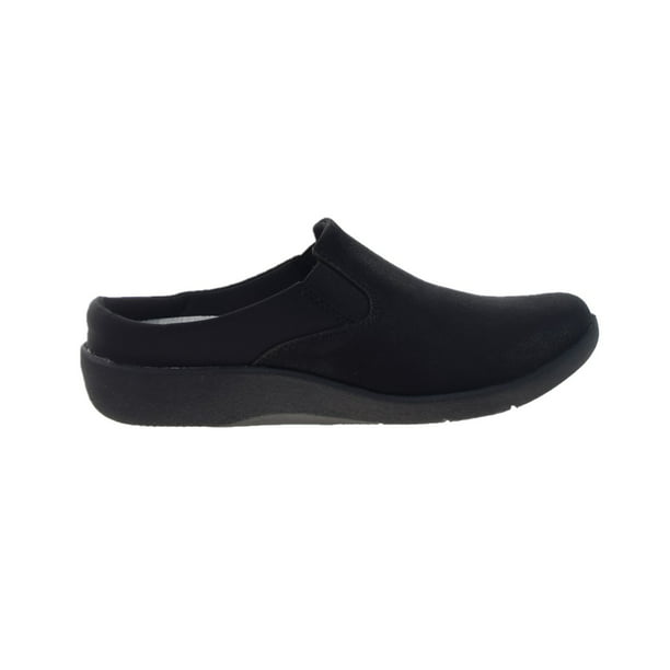 Clarks Sillian Wild Clog (Wide) Women's Shoes Black 26147202-W ...